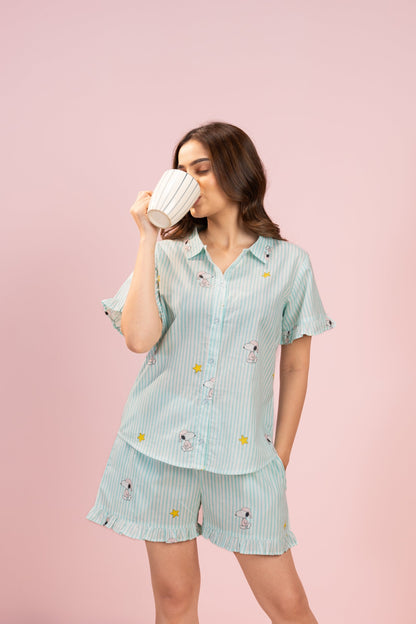 Snoopy Chill Shorts Set House of Comfort