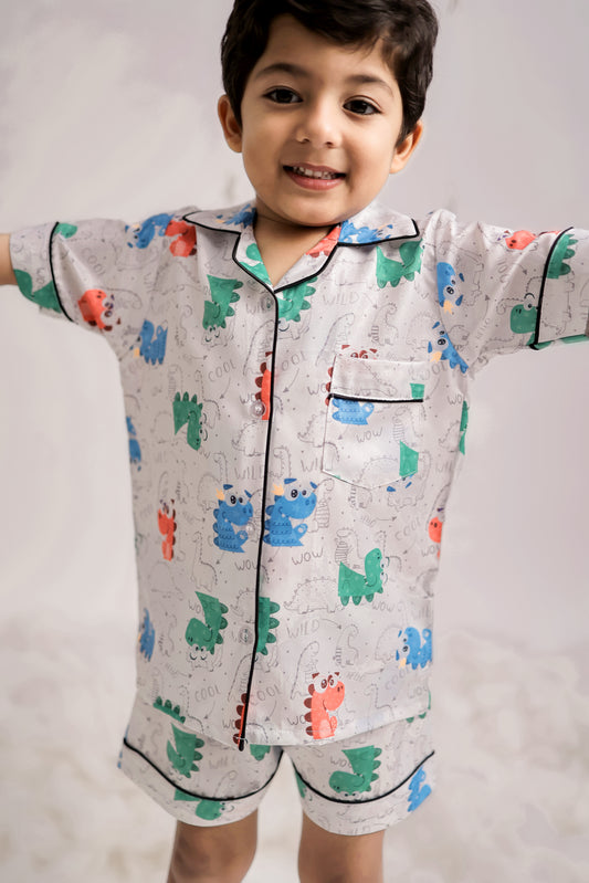 Dashing Dinos Shorts Set thehouseofcomfort