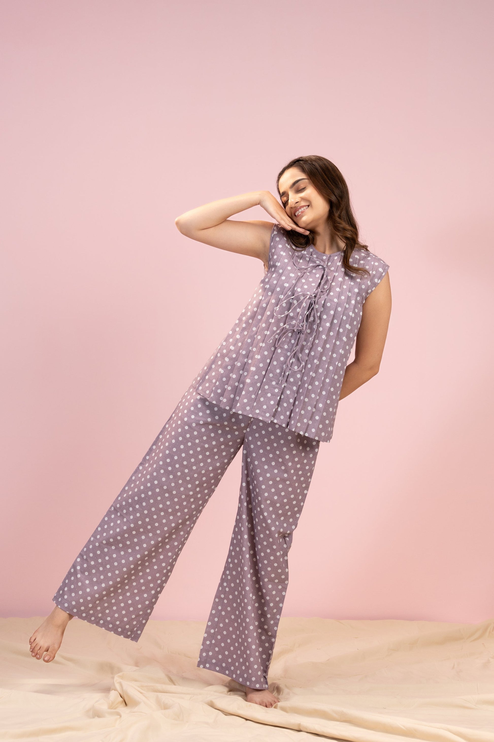 Lilac Floral PJ Set House of Comfort