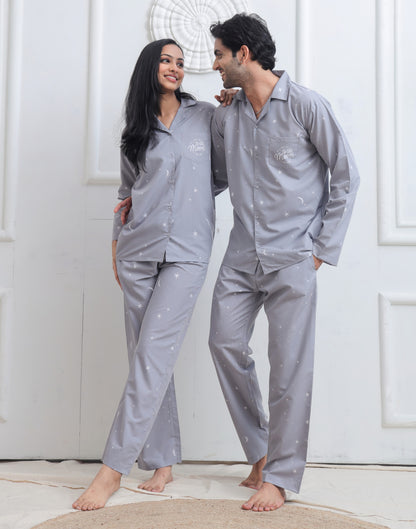The Lovebirds Couple PJ Set-Male thehouseofcomfort