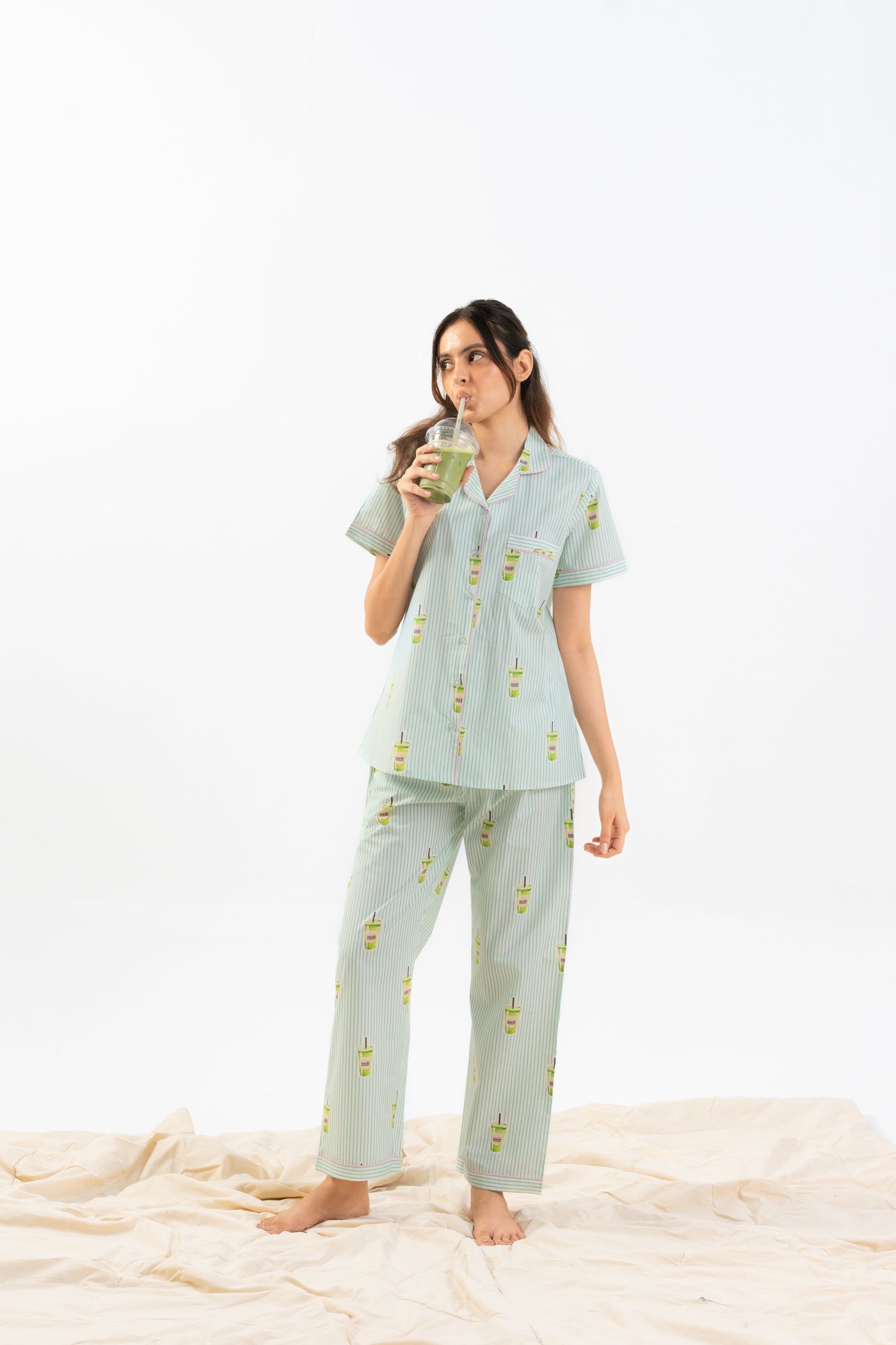 Matcha Love PJ Set House of Comfort