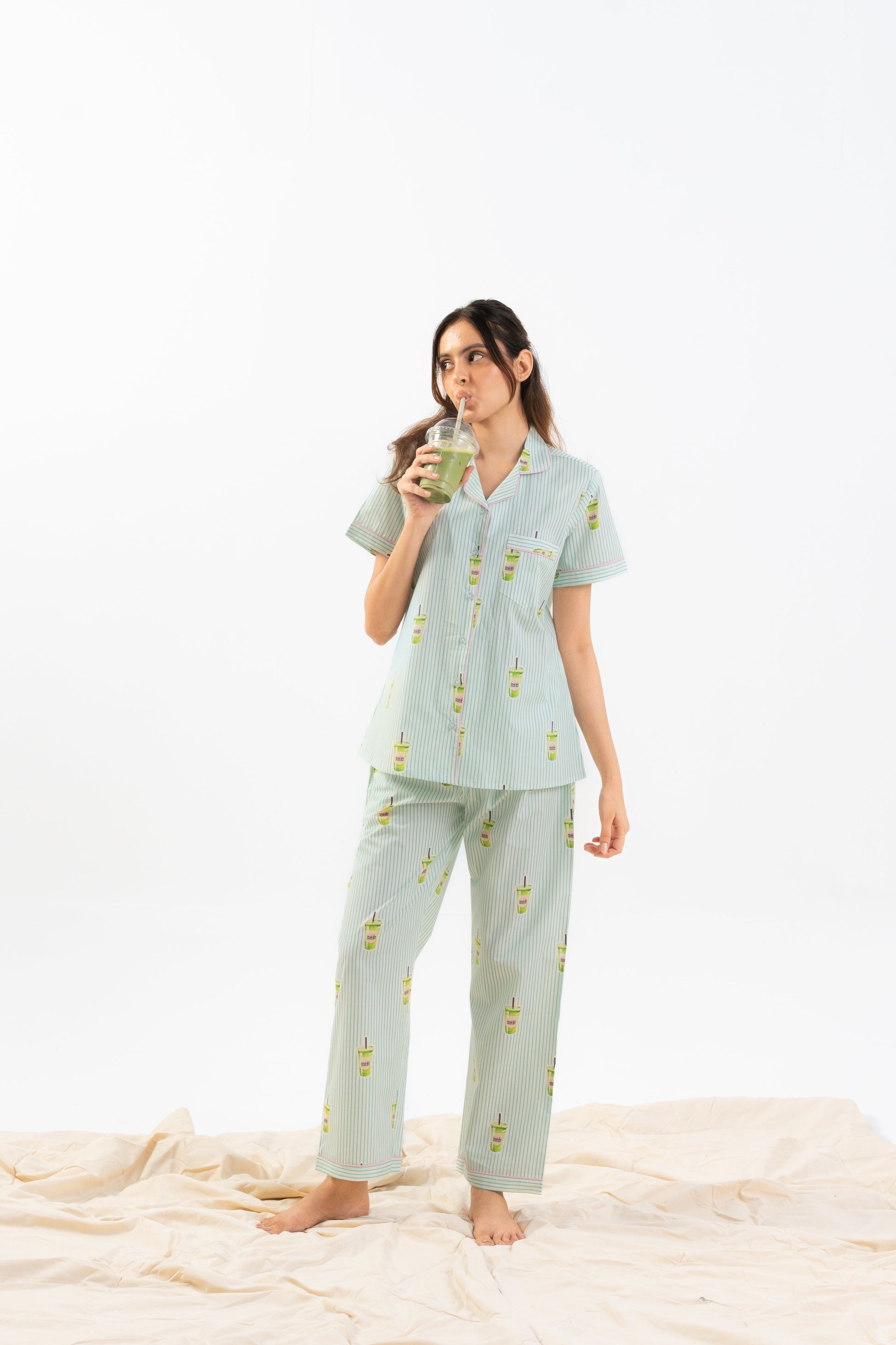 Matcha Love PJ Set House of Comfort