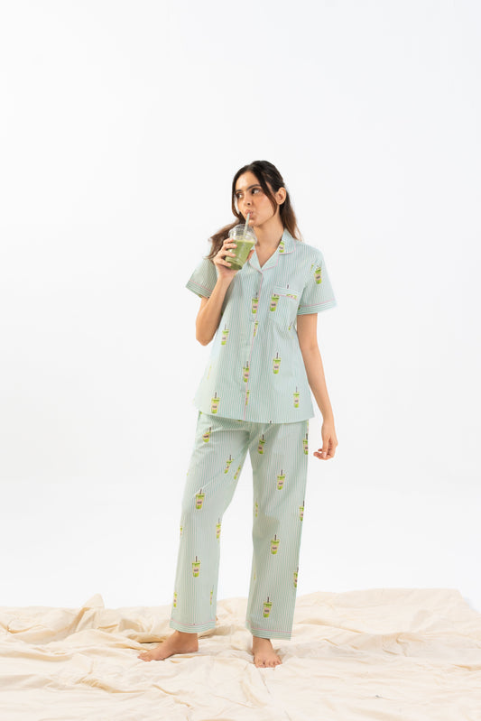 Matcha Love PJ Set House of Comfort