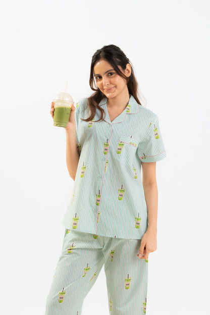 Matcha Love PJ Set House of Comfort