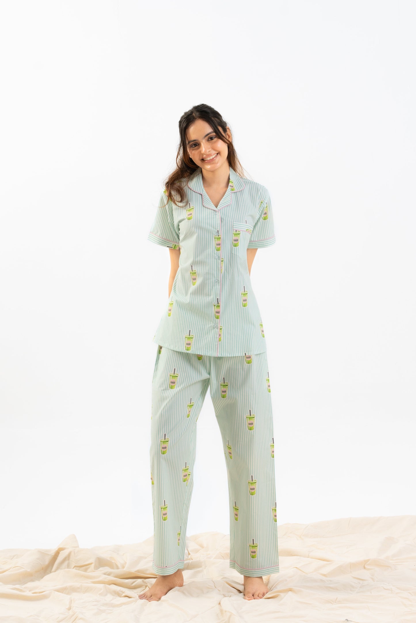 Matcha Love PJ Set House of Comfort