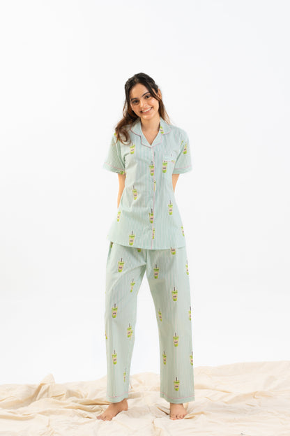 Matcha Love PJ Set House of Comfort