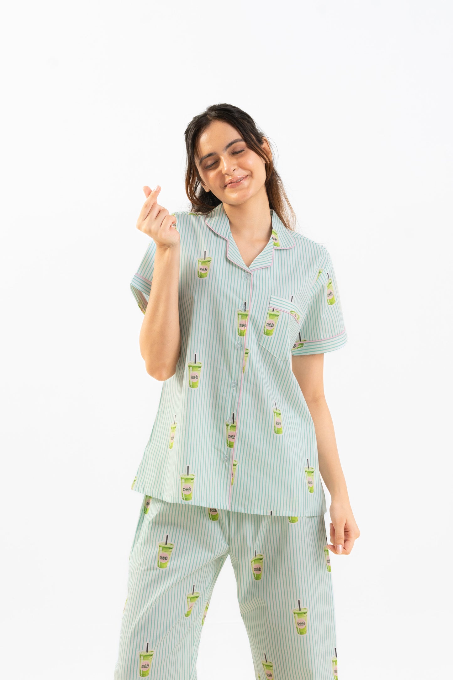 Matcha Love PJ Set House of Comfort