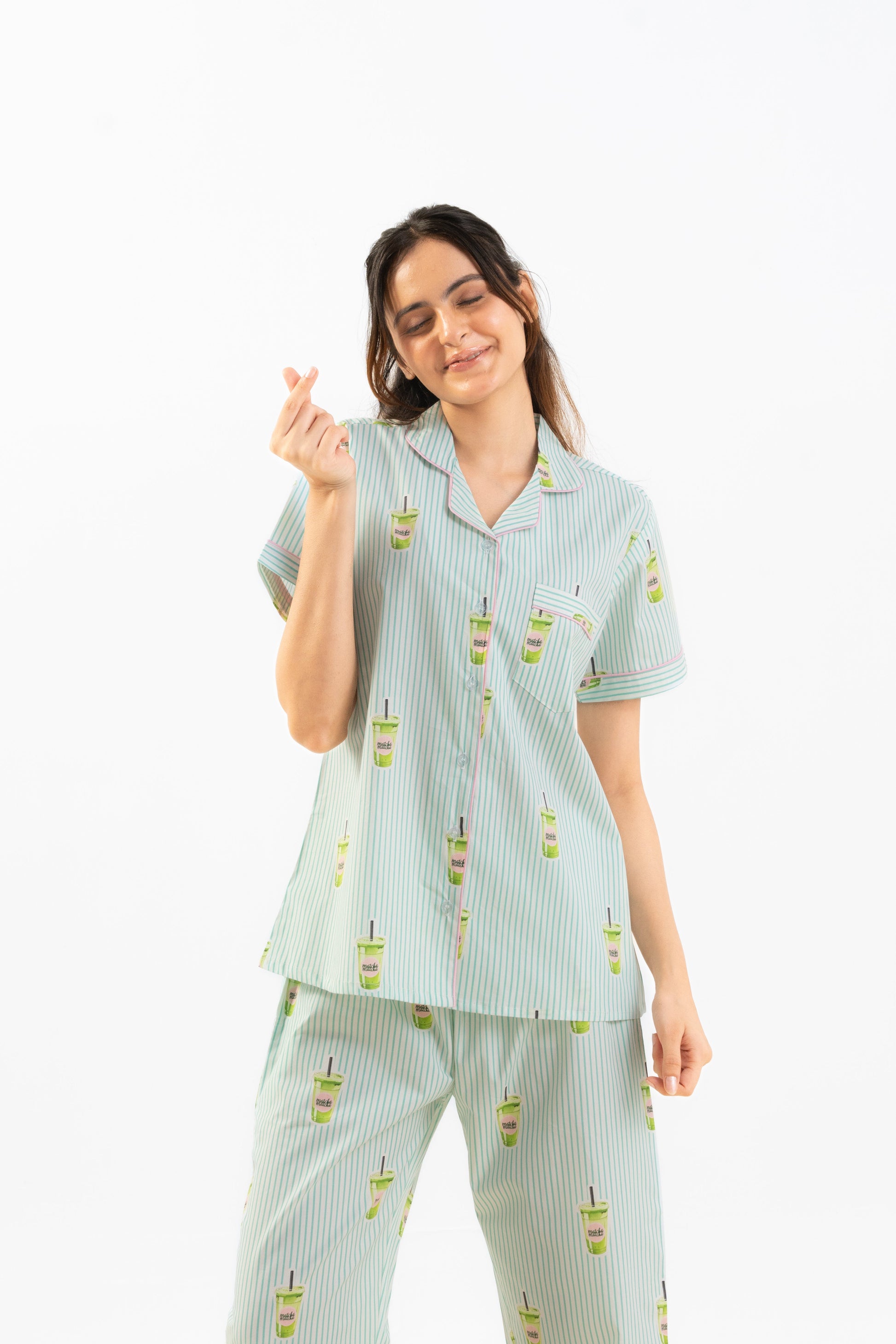 Matcha Love PJ Set House of Comfort