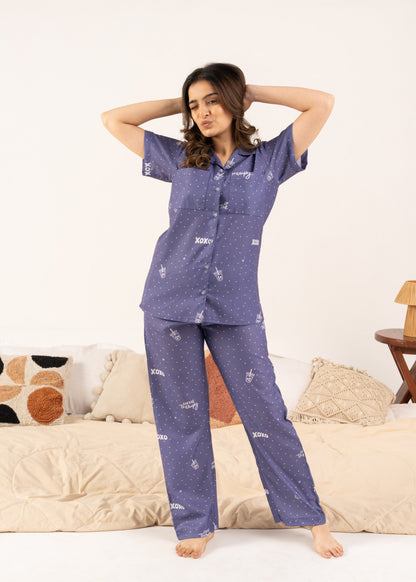 Midnight Latte Braless PJ Set House of Comfort