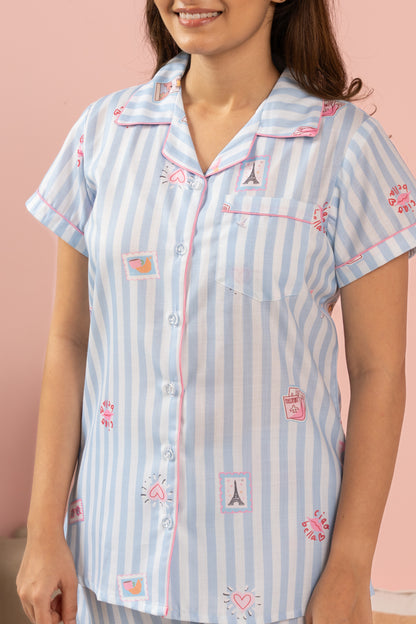 Midnight in Paris PJ Set
