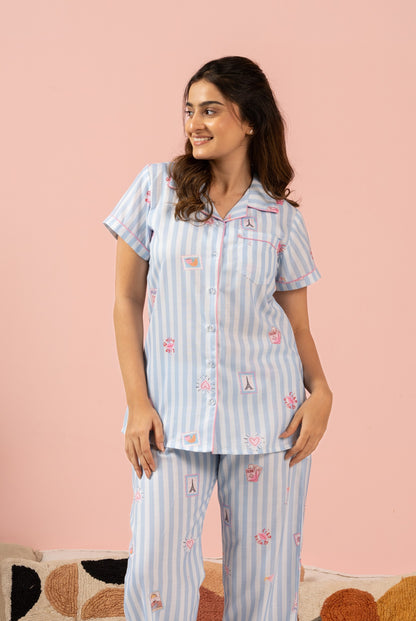 Midnight in Paris PJ Set