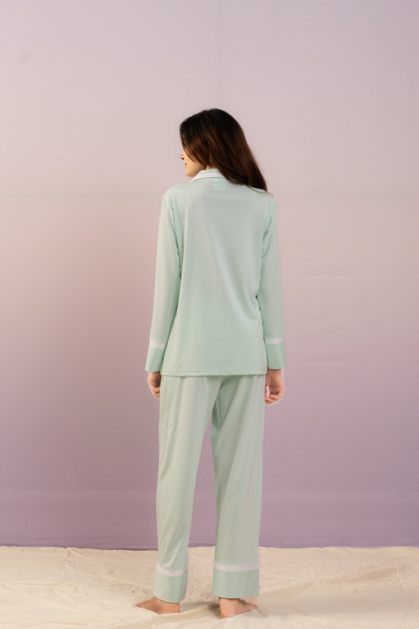 Mint Green Lycra PJ Set House of Comfort