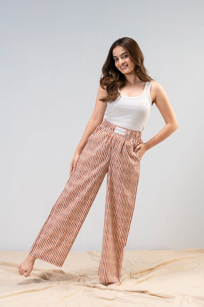 Mocha Stripe Pajamas House of Comfort