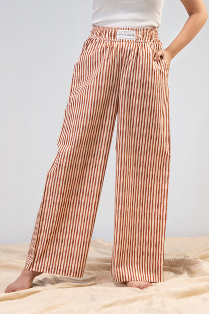 Mocha Stripe Pajamas House of Comfort