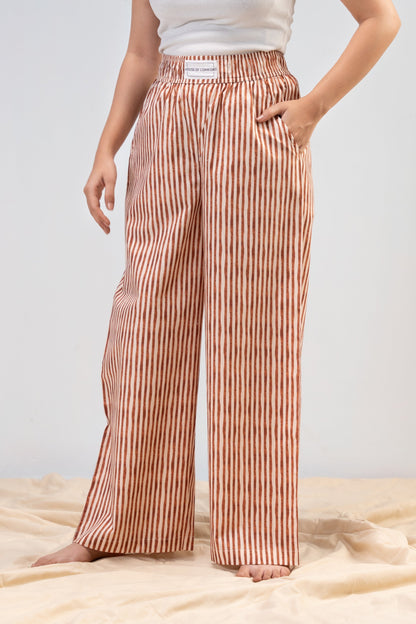 Mocha Stripe Pajamas House of Comfort
