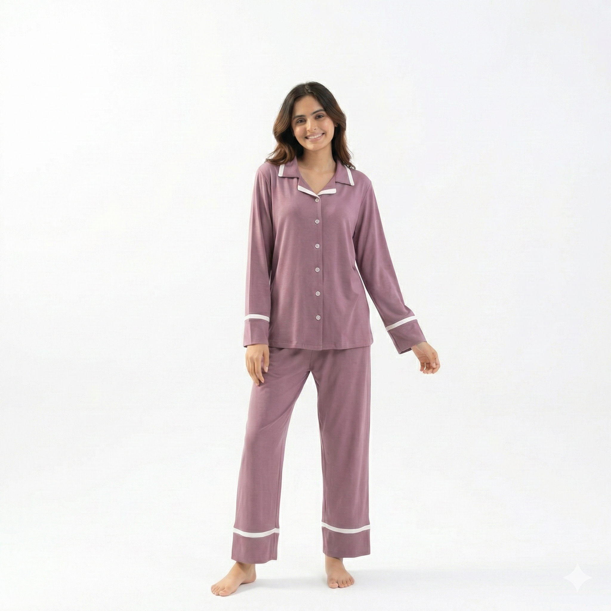 Soft Mauve Lycra PJ Set