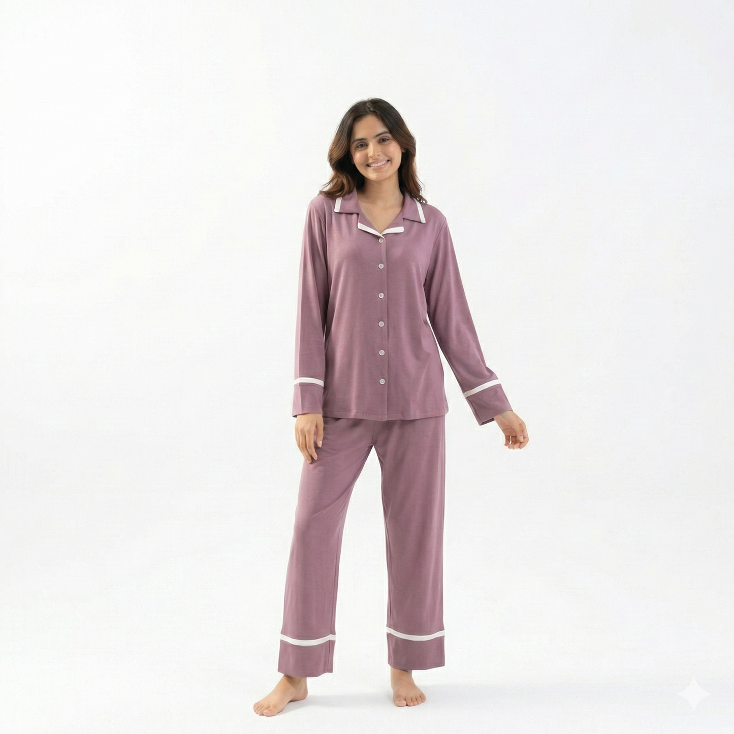Soft Mauve Lycra PJ Set
