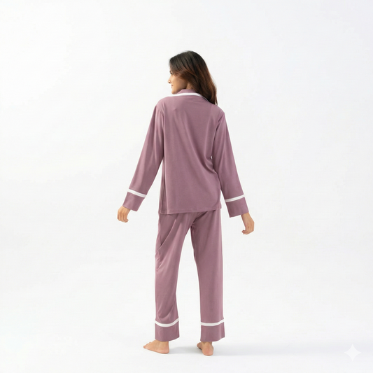 Soft Mauve Lycra PJ Set
