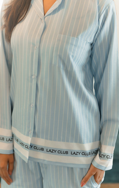 The Classic Pinstripe PJ Set House of Comfort