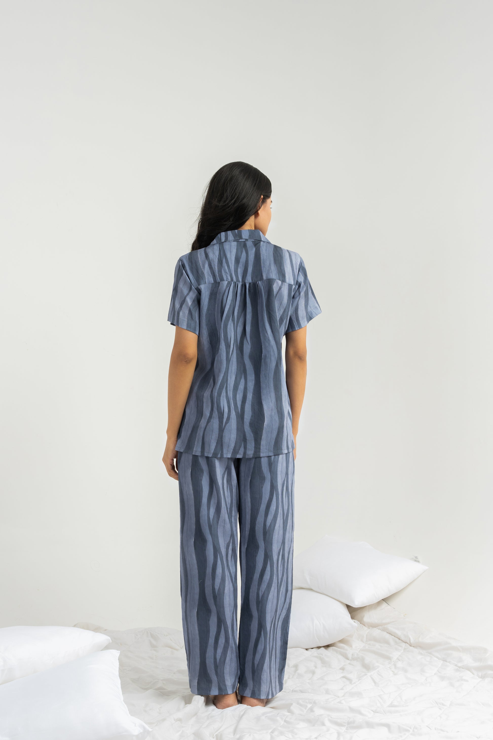 Oceanic Stripes PJ Set House of Comfort
