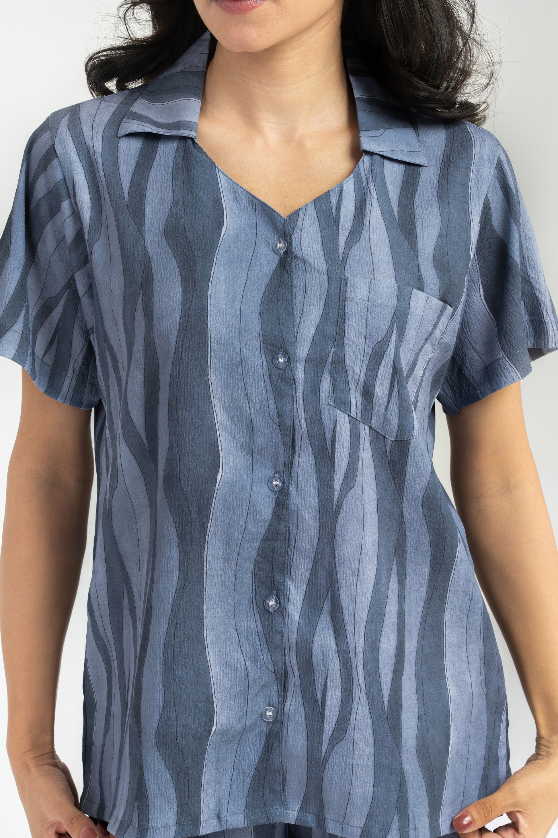 Oceanic Stripes PJ Set House of Comfort