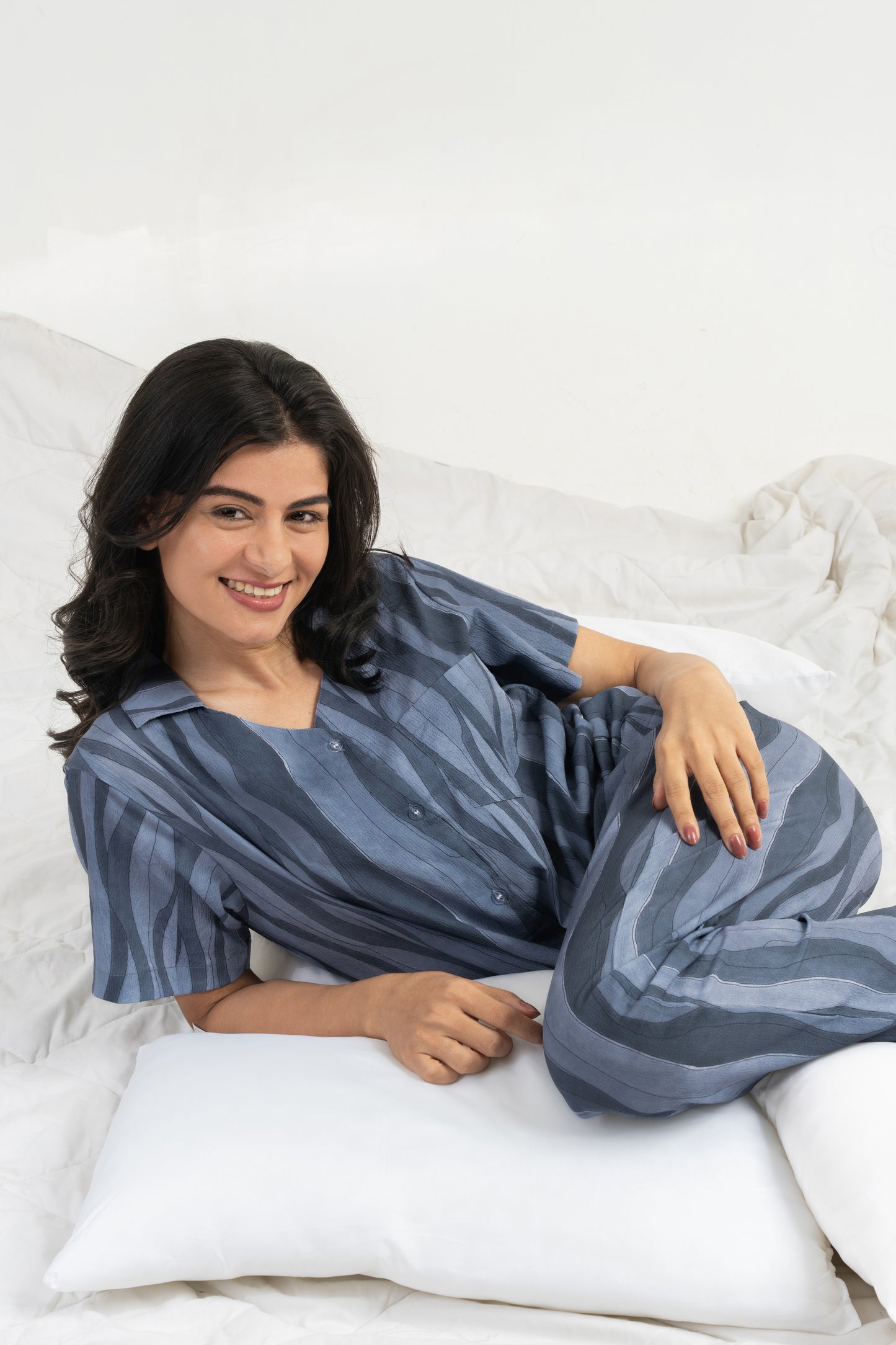 Oceanic Stripes PJ Set House of Comfort