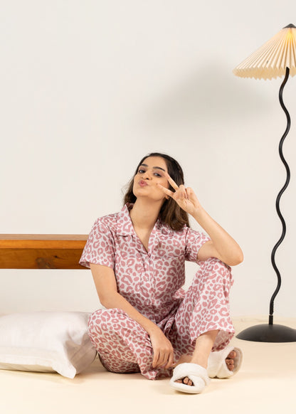 Pink Panther Braless PJ Set House of Comfort