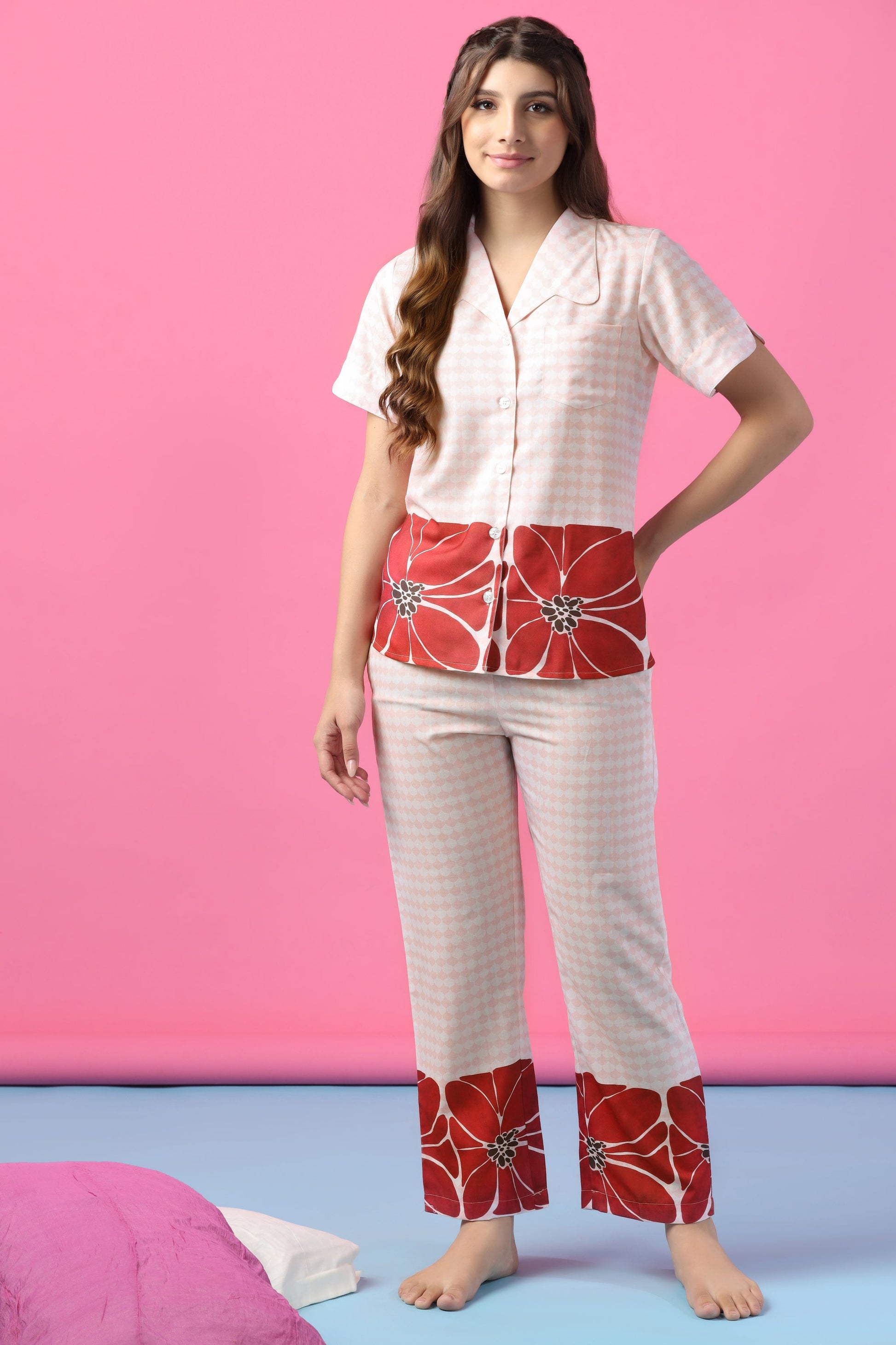 Red Radiance PJ Set House of Comfort