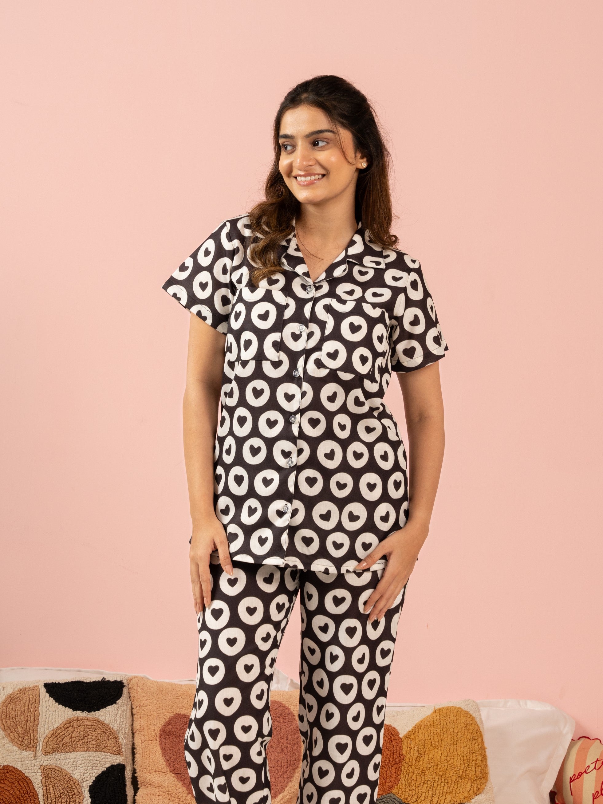 Retro Romance Braless PJ Set House of Comfort