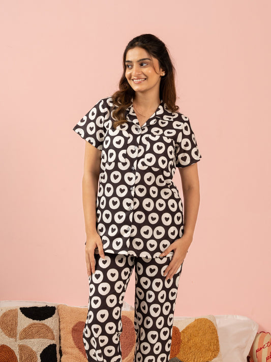 Retro Romance Braless PJ Set House of Comfort