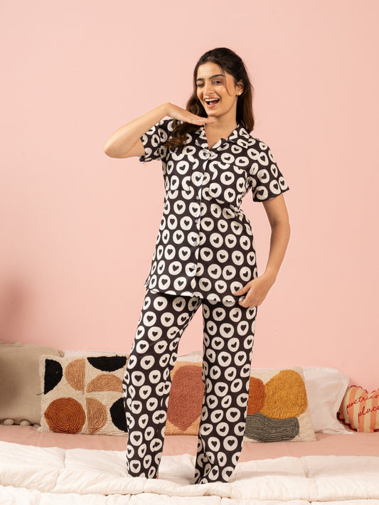 Retro Romance Braless PJ Set House of Comfort