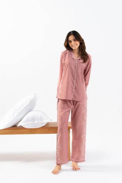 Side Floral PJ Set thehouseofcomfort