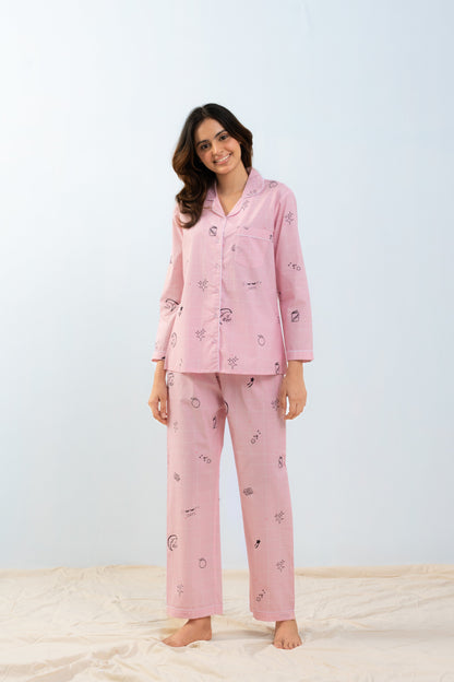 Sleepy Grid PJ Set House of Comfort