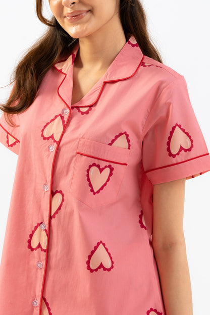 Soft Heart PJ Set House of Comfort