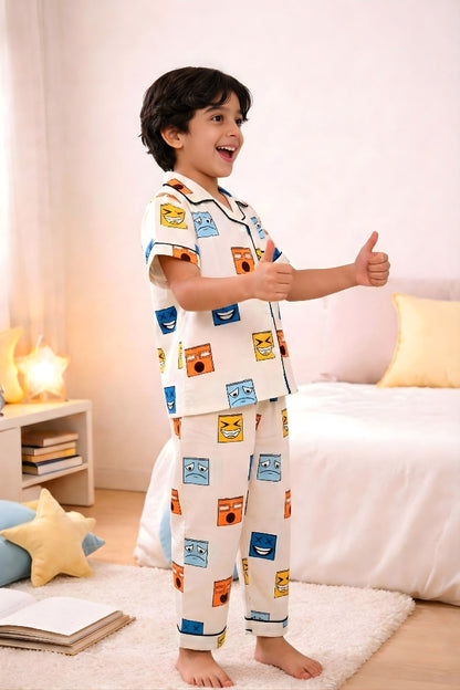 Happy Blocks PJ Set House of Comfort