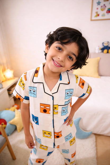 Happy Blocks PJ Set House of Comfort