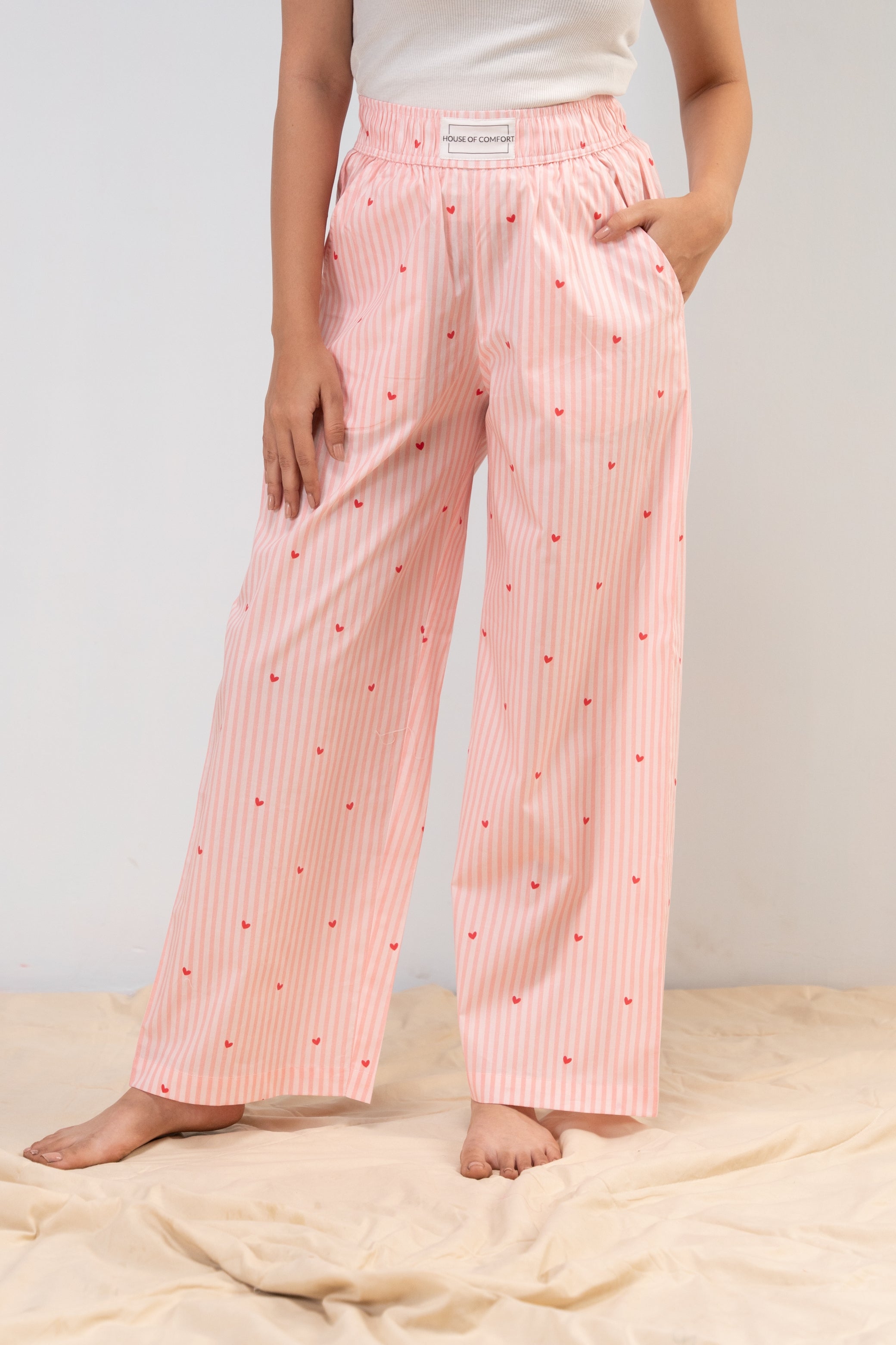 Sweetheart Stripe Pajamas House of Comfort