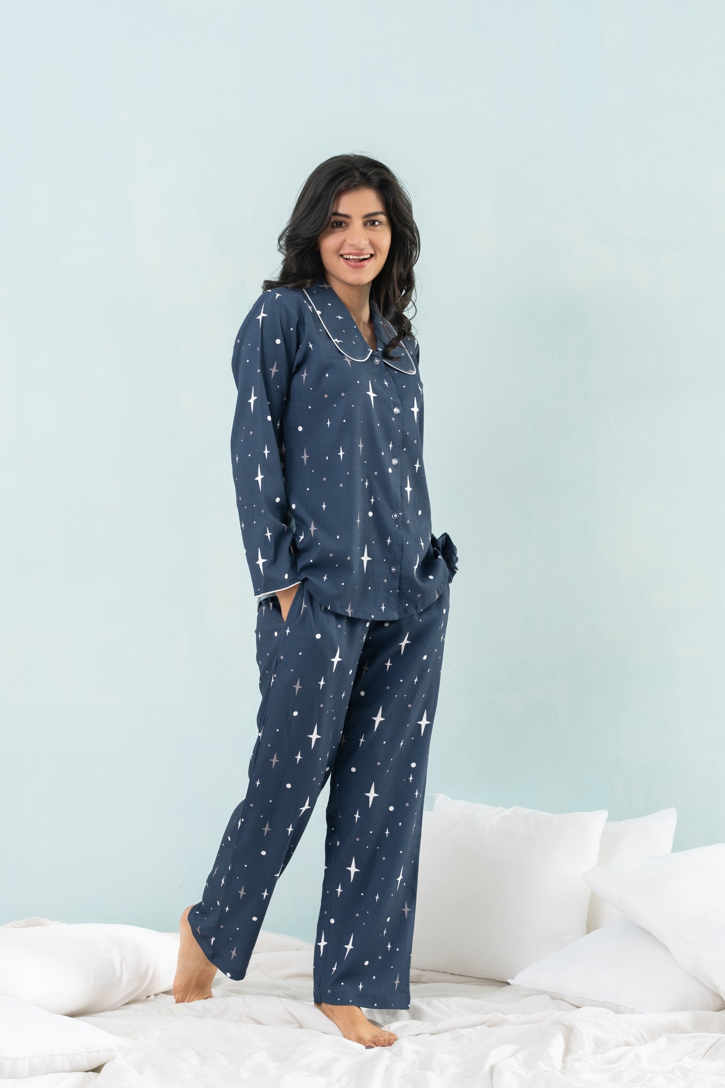 The Girl in Galaxy PJ Set House of Comfort