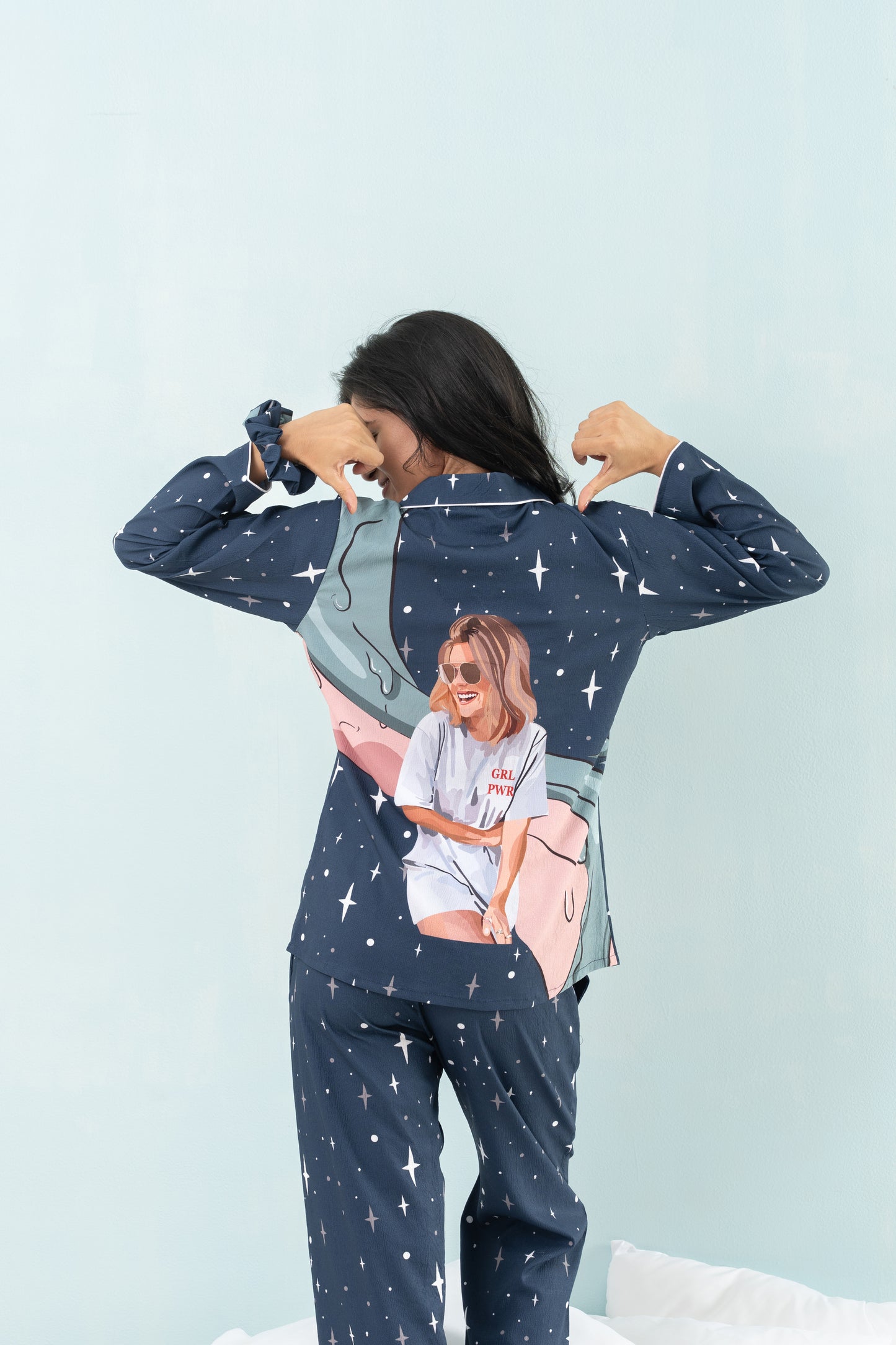 The Girl in Galaxy PJ Set House of Comfort