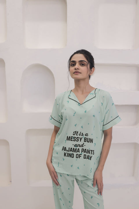 The Messy Bun for the Win PJ Set House of Comfort