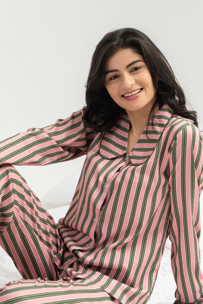 The Striped Vows PJ Set House of Comfort