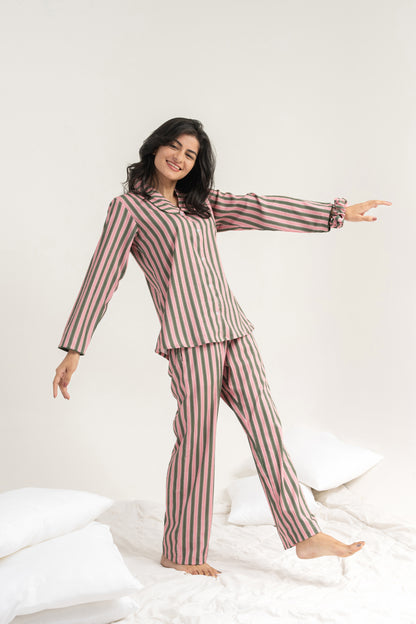 The Striped Vows PJ Set House of Comfort
