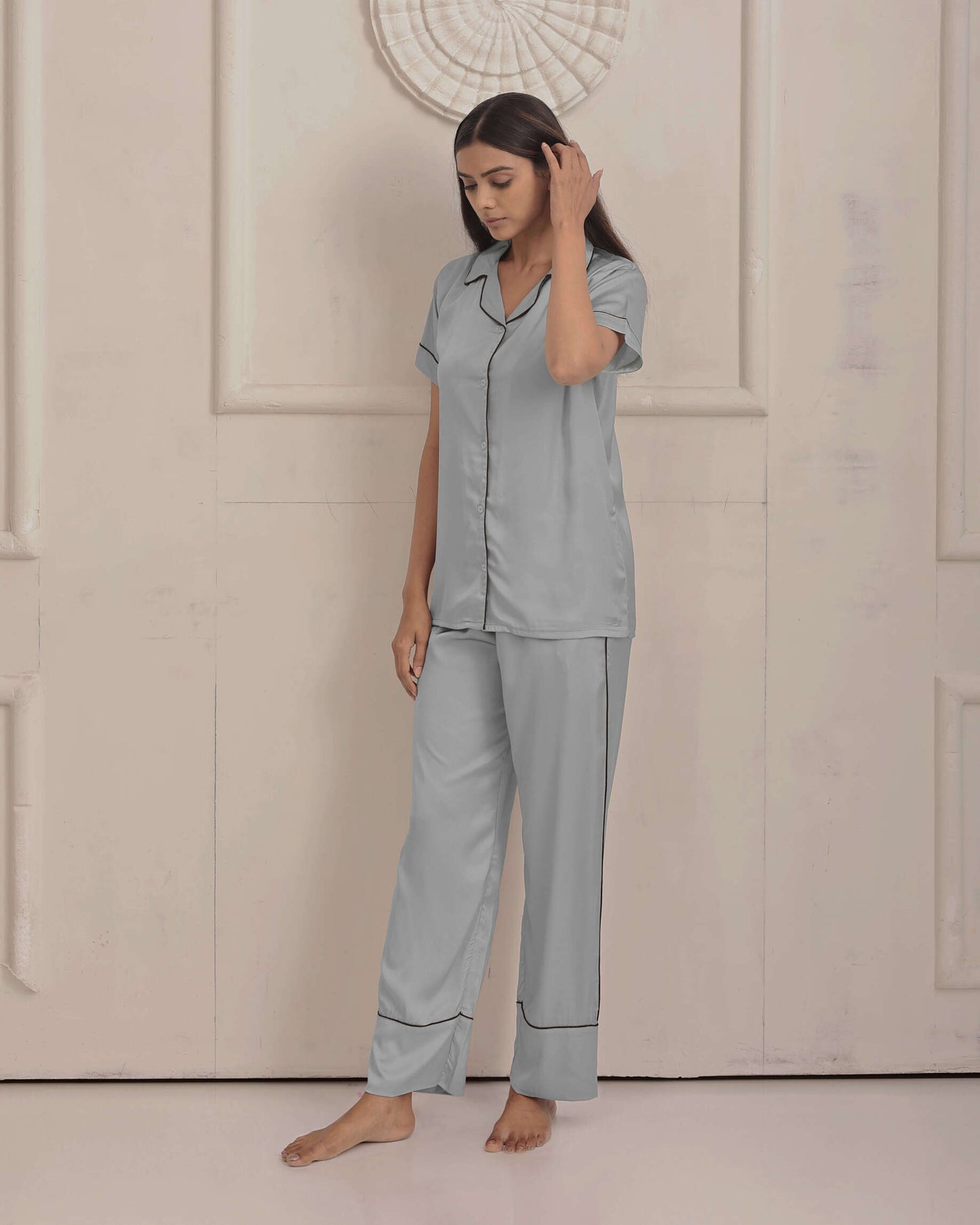 Winter Green Luxe Satin PJ Set House of Comfort