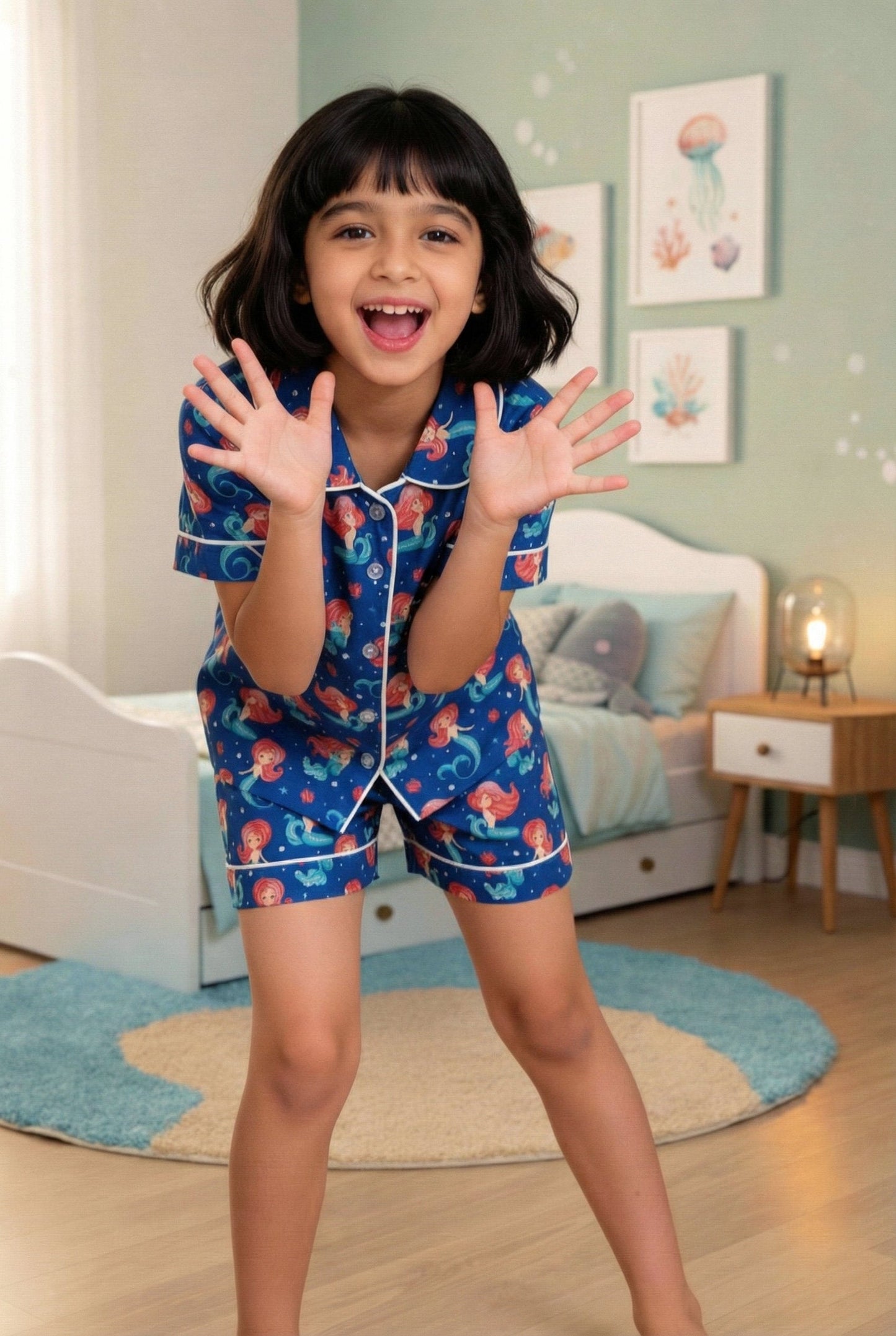 Mystical Mermaid Shorts Set House of Comfort