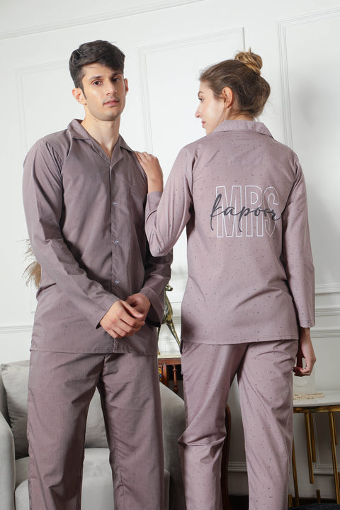 Personalised Couple PJ Set- Female thehouseofcomfort