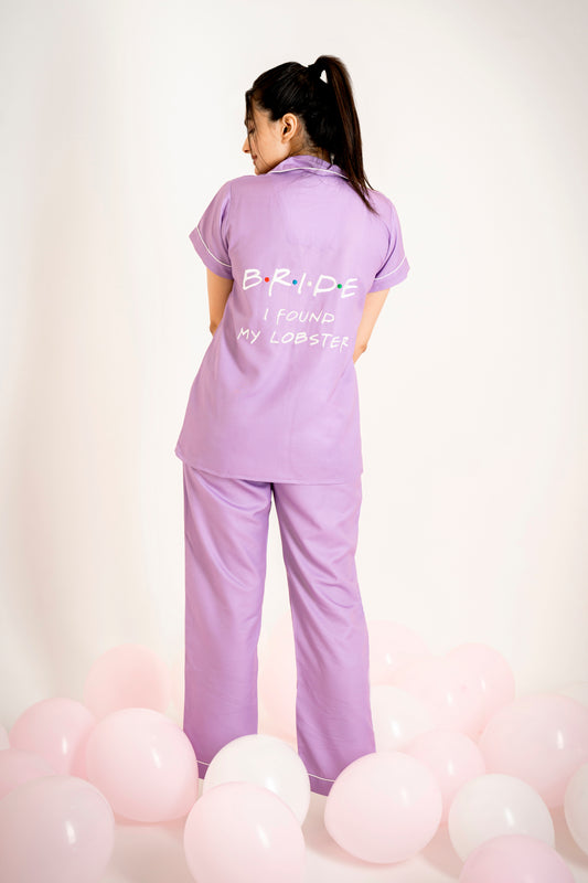 I Found My Lobster- Bride PJ Set House of Comfort