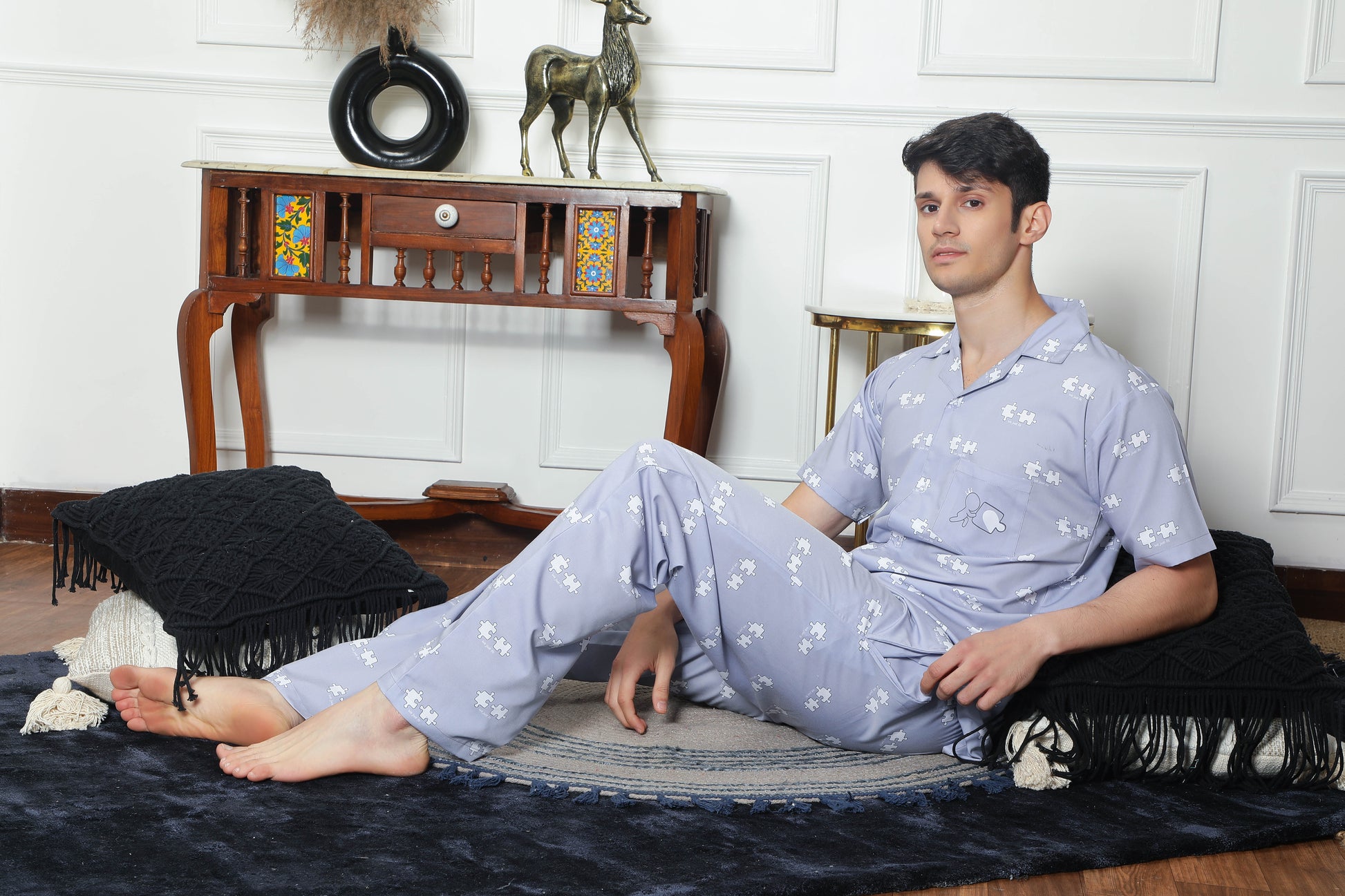 The Made for Each Other Couple PJ Set- Male thehouseofcomfort