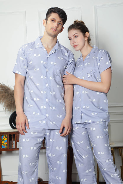 The Made for Each Other Couple PJ Set- Male thehouseofcomfort