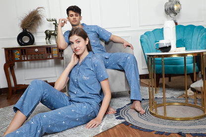 The Travellers Couple PJ Set- Male thehouseofcomfort