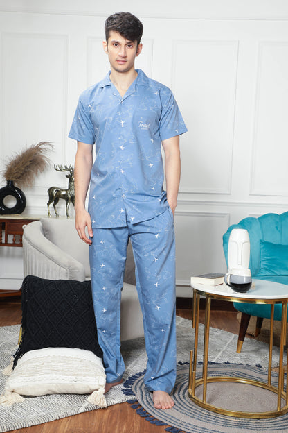 The Travellers Couple PJ Set- Male thehouseofcomfort